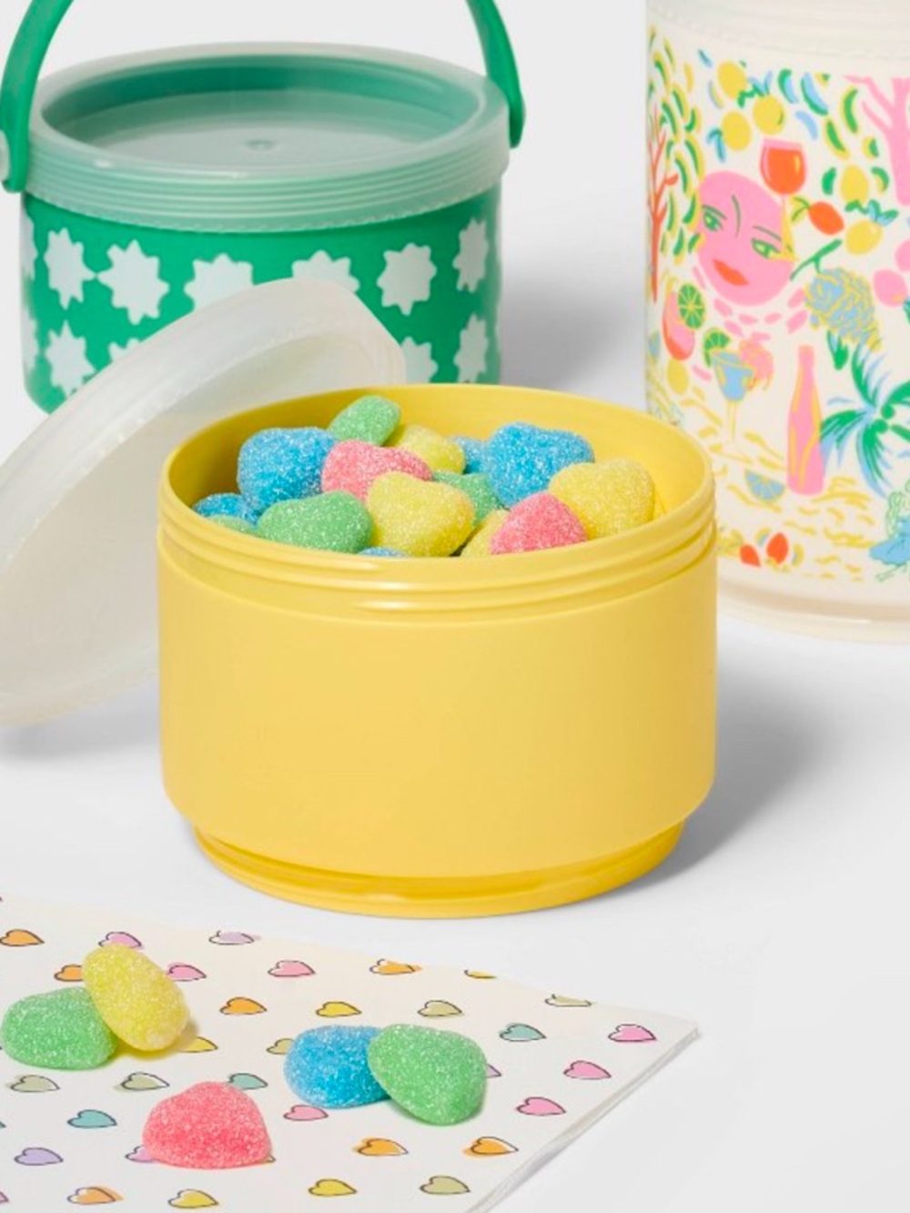 Roller Rabbit x Target Vacation Stackable Snacklebox Yellow/Green - Picture 2 of 8